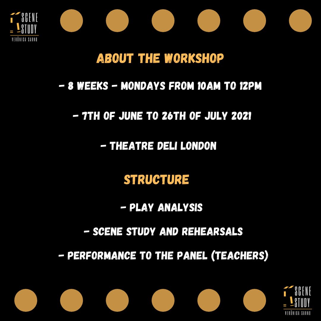 scenestudy_vs's tweet photo. 7th of JUNE to 26th of JULY 2021
#inperson #actingworkshop #workshoplondon #actingworkshoplondon #theatredeli #scenestudy #performance #playanalysis #acting #actor #londonactors #stageactor #actorsprep #actorstraininglondon #actingcourselondon #stanislavskisystem #methodsacting https://t.co/ObJvqjVY6R