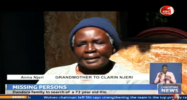 KBCChannel1's tweet photo. Missing Person: Dandora family in search of a 72-year-old kin #KBCWeekend ^KM https://t.co/BCjiCB5l4h