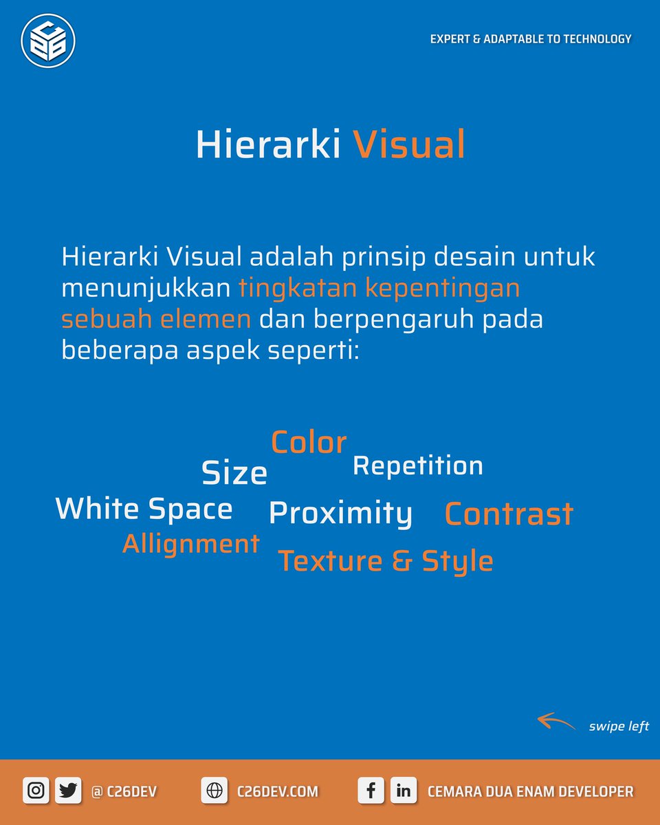 c26dev's tweet photo. #ITDeveloper #WebDeveloper #startup #MobileDeveloper #WebDesign #MobileDesign #AndroidBased #SocialMediaManagement #GraphicDesign #webdevelopment #startup #desaingrafis #itsolution #visual #color #colorpalette #colorharmony #colortheory #typography #tipografi #typographydesign https://t.co/aDGjDqEiJL