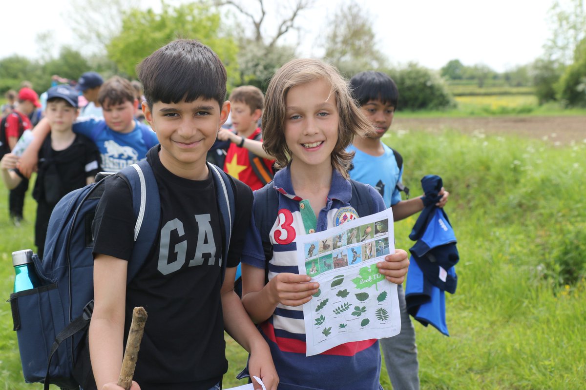 LaxtonJunior's tweet photo. #LJSYear5 hiked 9 miles through the beautiful countryside around Lyveden as part of their outdoor studies. They became nature detectives, identifying different types of native trees, completing navigation exercises and listening to poetry in the woods. #WeAreLJS @WoodlandTrust https://t.co/dcyysFxK70