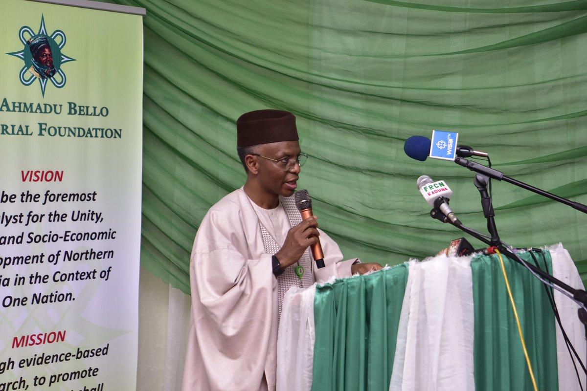 GovKaduna's tweet photo. Malam Nasir @elrufai is attending the annual lecture of the Sir Ahmadu Bello Memorial Foundation https://t.co/mFm0mfvZjv