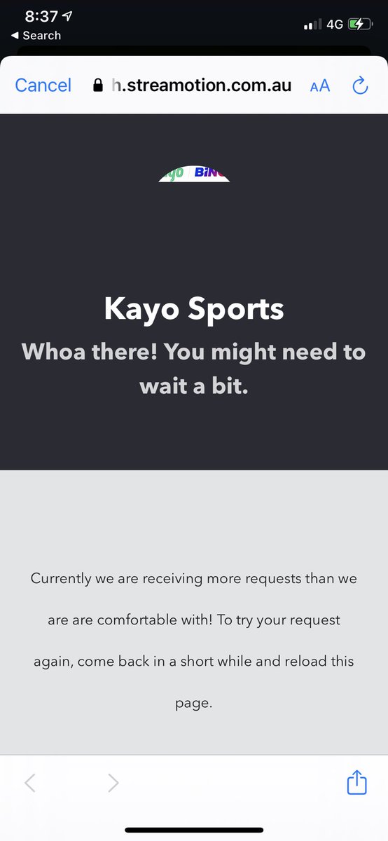 yatesas's tweet photo. @kayosports #kayo https://t.co/BonCgoufcK