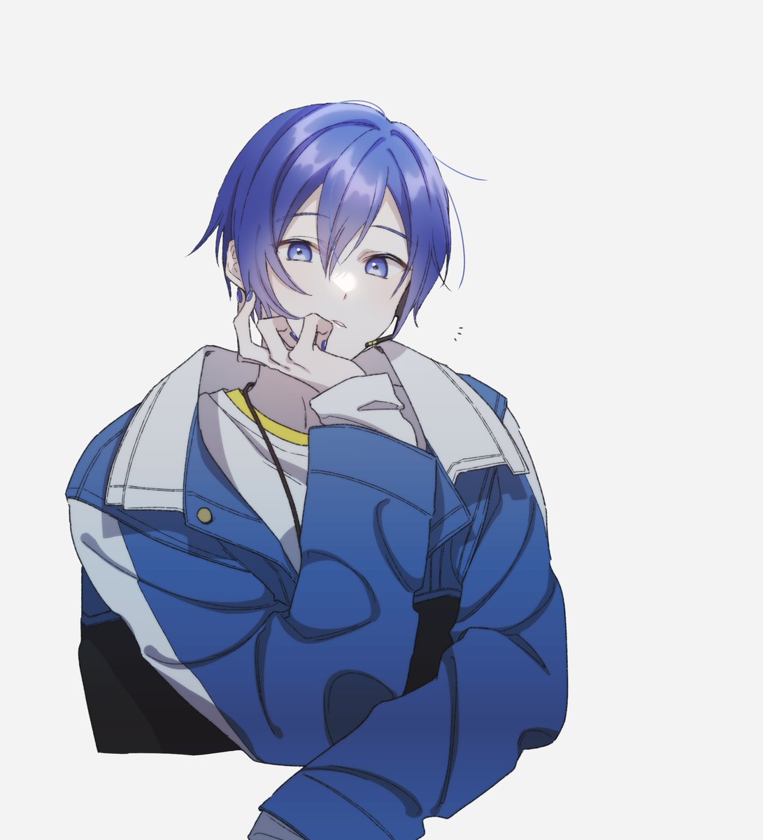 カイト(ボーカロイド) 「#prsk_FA 」|黒山猫人のイラスト