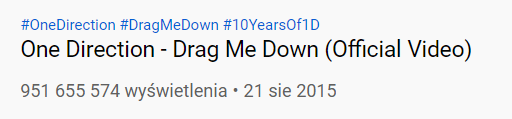 brok3nsea's tweet photo. 4. #StreamDMD
Akcja polega na tym aby wbić na yt Drag Me Down 1B wyświetleń. Do wbicia zostało nam niecałe 49 mln, a wszyscy wiemy, że jesteśmy wstanie to zrobić w jeden dzień. Więc czemu tego nie zrobimy? 
Chcieliśmy to zrobił na 11 rocznice
https://t.co/EY3G3KgrVq https://t.co/MhkgzFjW5p