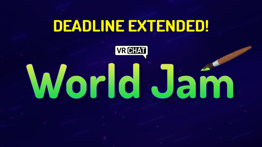 spatialnetworks's tweet photo. DEADLINE EXTENDED! ⚡️ Welcome to the @VRChat World Jam! https://t.co/EvHxuyBMTS #socialVR #WorldJam https://t.co/u7VhDYqHf1