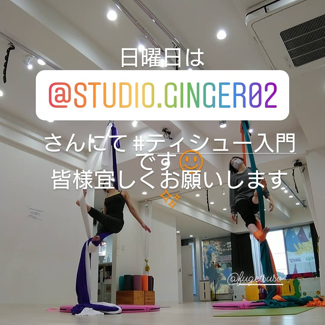fugetsuso0506's tweet photo. 日曜日は 16時45分から @studio.ginger02 さんにて #ティシュー入門 です☺️
皆様、宜しくお願いします
#スタジオginger #スタジオGINGER東大宮 #スタジオ東大宮ginger #studioginger #ティシュー #エアリアルティシュー #aerialtissue #earialtissue #aerialsilks #earialsilks #東大宮 #サーカス https://t.co/Ue9PjeZMH9