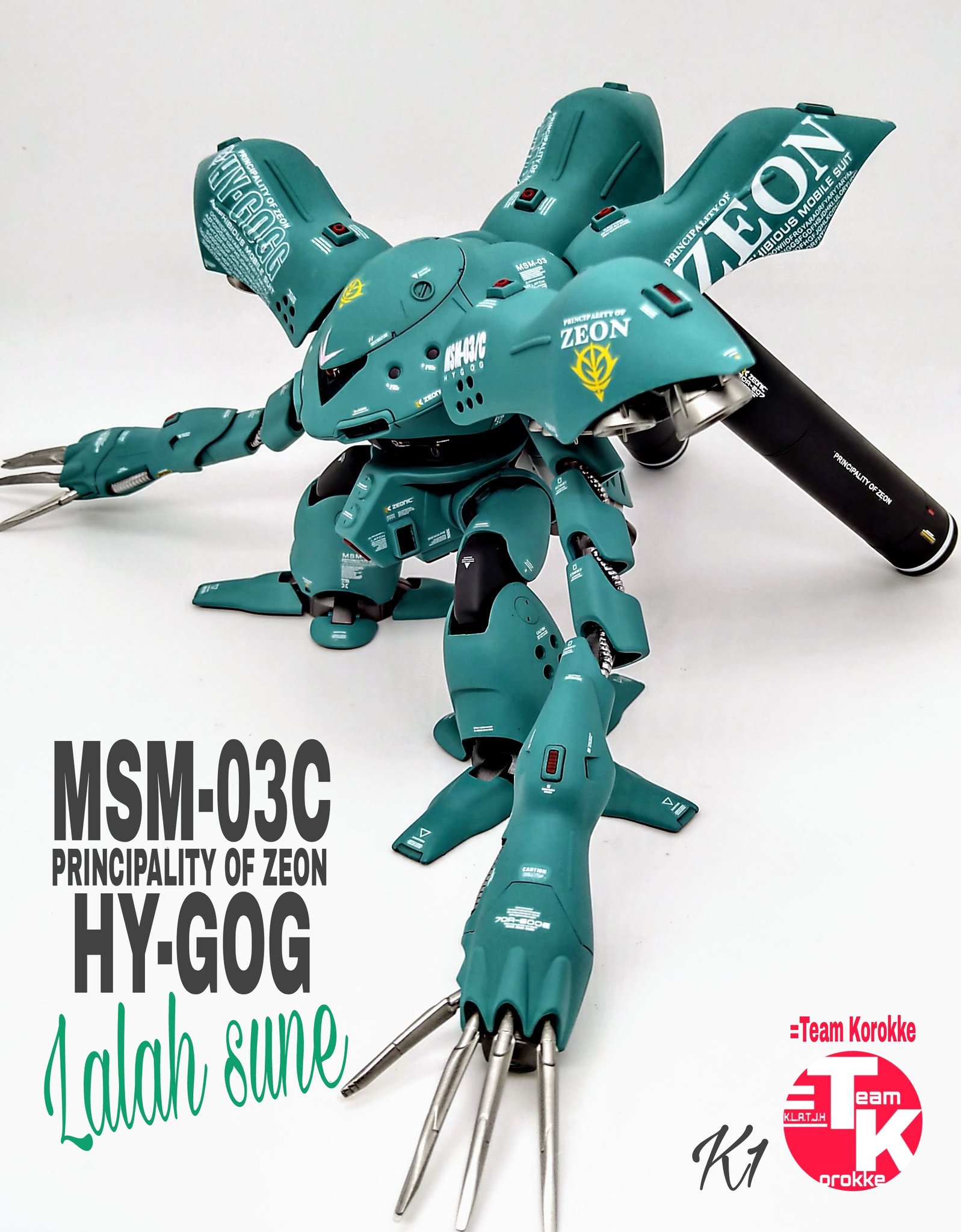 K1 けーわん Hgララァ スン専用ハイゴッグ ニュータイプ専用ma開発テスト機 完成しました 水陸両用機をベースに後に登場する ジオンのnt専用機の先駆けになるようにイメージして制作しました 続きます ガンプラはどんな自由な発想で作ってもいい