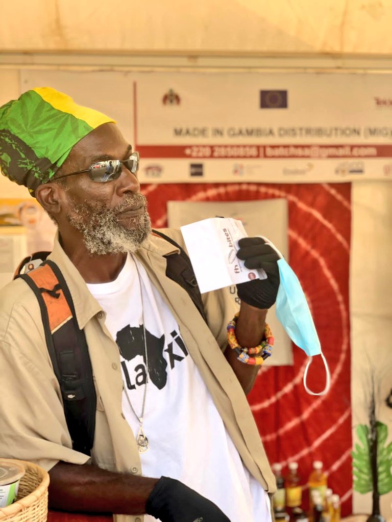 MIGproducts's tweet photo. That feeling when you have your first bit of @fhbites made in Gambia  chocolate...

Fhbites chocolates available at @GamChamber trade fair stall no.180

#fekamatradefair2021 #fekamatradefair
@ITC_Gambia 
@fadyhocheimy 
@MoTIEBanjul 
@batchsa https://t.co/G4Oanl6abr