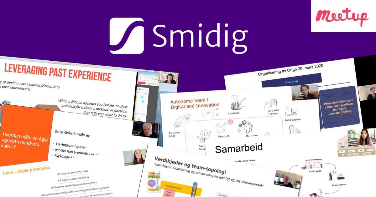 smidig's tweet photo. Denne uka kommer #SmidigMeetup tett som hagl! #Smidig
Onsdag kl. 11.30 får vi besøk av Oslo Origo som deler sine erfaringer med et kjøremiljøteam. https://t.co/3t4DWyKT4X
Torsdag kl. 11.30 kommer Sbanken for å fortelle om sine autonome utviklingsteam. https://t.co/BERN2d4KBt https://t.co/xqO8Ei0BPL