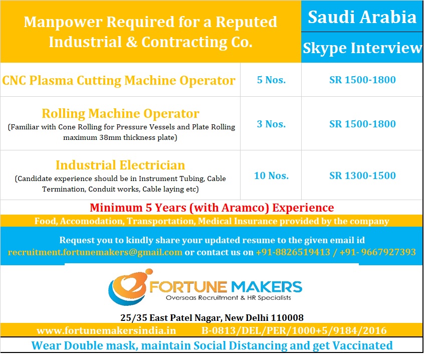 fortune_makers's tweet photo. Check out this job from @fortune_makers

https://t.co/Uoht25IwpT

Interested may please register https://t.co/w5RScBHbdY

#saudijobs #ksajobs #cncplasmamachine #machineopeators #rollingmachine #industrialelectricians #fortunemakers #gulfjobs https://t.co/Jd4V2IYnJi