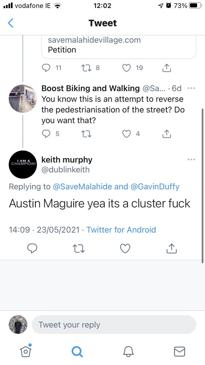 AustinMaguire's tweet photo. @SaveMalahide Guys, can you please let @dublinkeith know who is behind this account or do something to let him know I don’t know who you are. He is naming me all over Twitter which is getting pretty serious https://t.co/eIuiYKj5dF