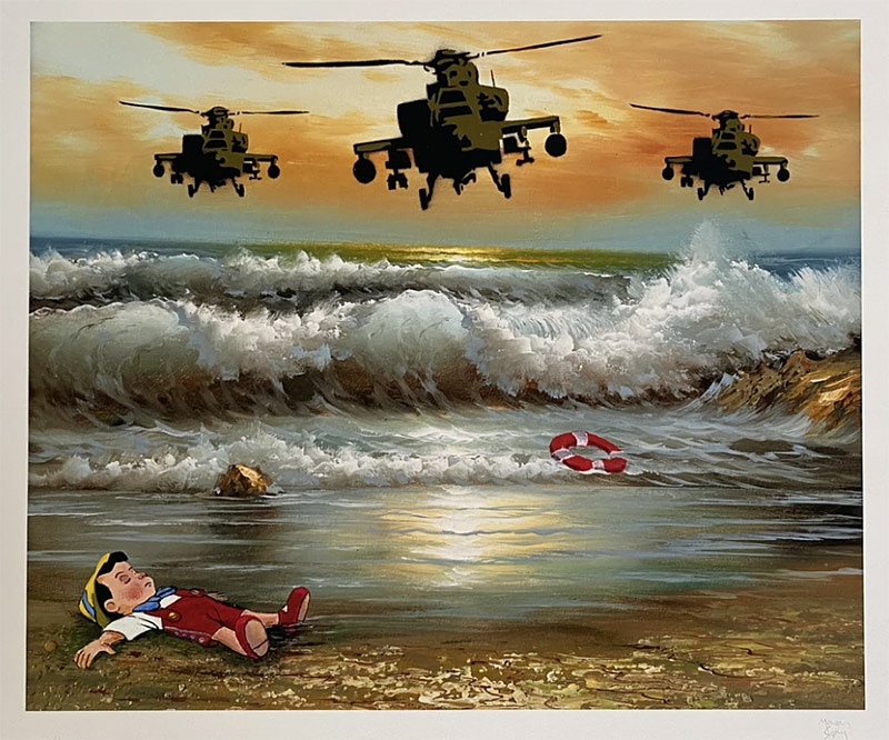 #MasonStorm
#Flyer Liar (2021)
#GicleePrint on #Hahnemuhle 330gsm
#LimitedEdition of 100
#Stowegallery #banksy #mrsbanksy #masonstorm
#Exhibition 17 June - 23 July

@ 34fineart