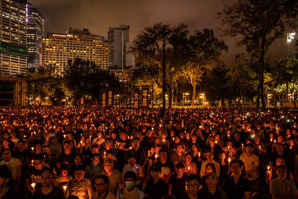 Anyone attending the Tiananmen Square massacre vigil this year in Hong Kong may face up to 5 years in prison. Criminalising such a peaceful, solemn expression of dissent is further proof that freedom of speech and assembly is no longer allowed in Hong Kong.