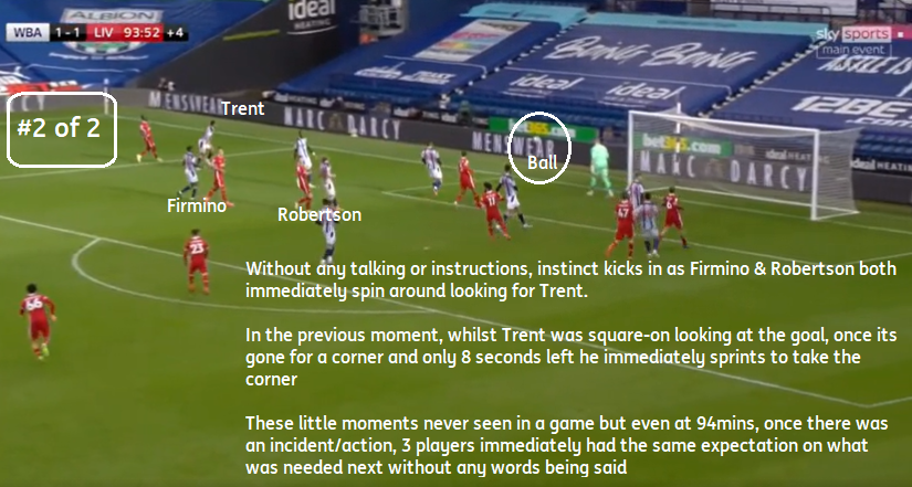 RoryFitz9's tweet photo. (🐦3/3) And something small - but I ♥️ it - the split second before & after the corner is won
Once its a corner, both Bobby & Robbo immediately spin around to look for Trent but Trent has already broke into a sprint. No words, just moments of instinct !
#LFC #SiennaSteps #Trent https://t.co/fG9Nr4gBvL