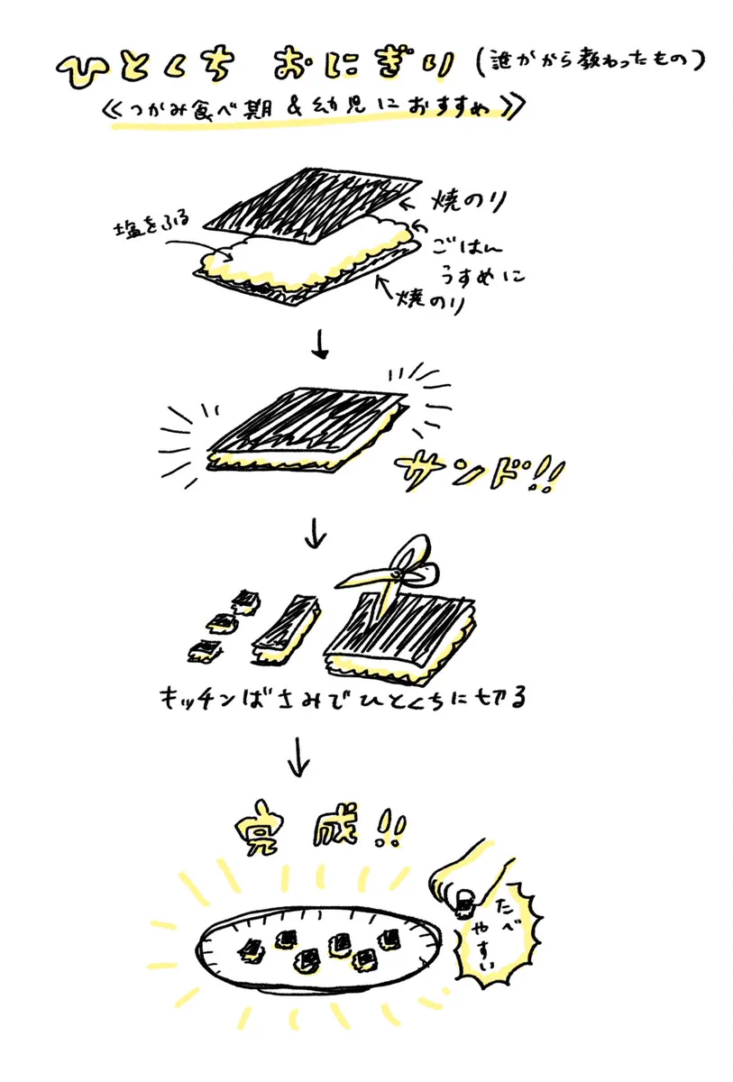 小さいお子さんにぜひ！ひとくちおにぎりの作り方！