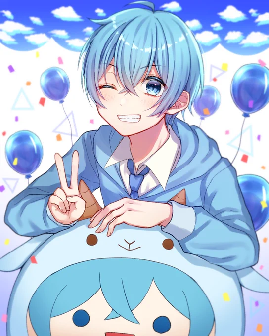 遅くなってしまいましたが改めてころんくんお誕生日おめでとうございます!!!🎉👏👏👏🎊バーチャルライブも楽しかったです!!✨素敵な一年になりますように!!!💙✨✨
#ころんくん誕生祭2021 
 #ころんくん
 #すとぷりギャラリー 