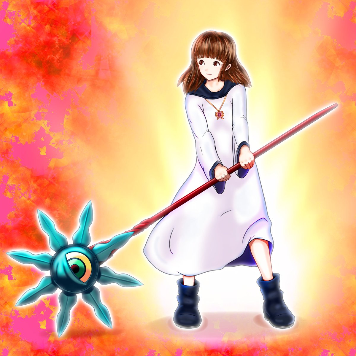 Y U K I ゆーき 魔法陣グルグルのククリ 修行version を描きました Instagramにも遊びに来てください T Co Hxbvcrptaw Instagram Name ゆーき Y U K I イラスト デジタルイラスト 魔法陣グルグル グルグル ククリ