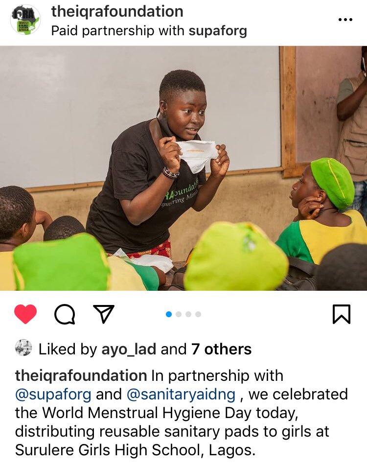 comrade_ayobami's tweet photo. 👧 #WorldMenstrualHygieneDay2021 #TIF #supaforg #qualityeducation #eachonecounts #healthiswealth #sdgs #comradeayobami
cc @AccesstoBooks . 📷 : @comrade_ayobami https://t.co/tdTGQuAghu