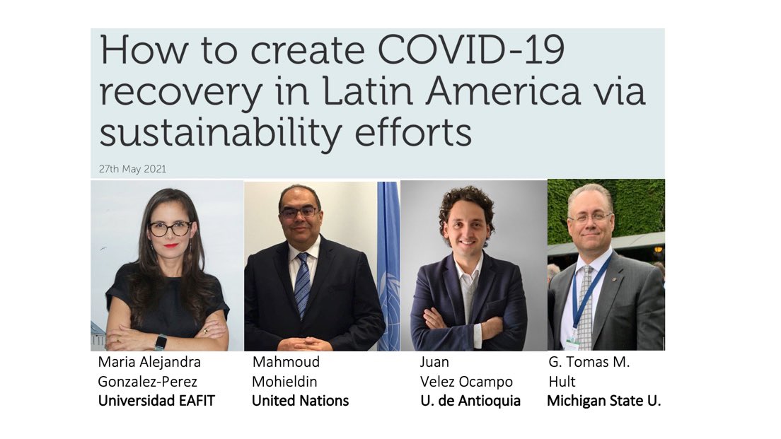 AIB_LAC's tweet photo. Impactful study (and paper and blog) on SDGs—based recovery for Latin America and the Caribbean presented yesterday at #AIBLAC2021 . #SDGs #ImpactScience Congratulations 🎉 @alegp1 @UNenvoyMM @tomashult @Juanvelezocampo
Published by
@EmeraldRespMgt
https://t.co/eEJBoXOkZ4 https://t.co/Hb68nYY98w