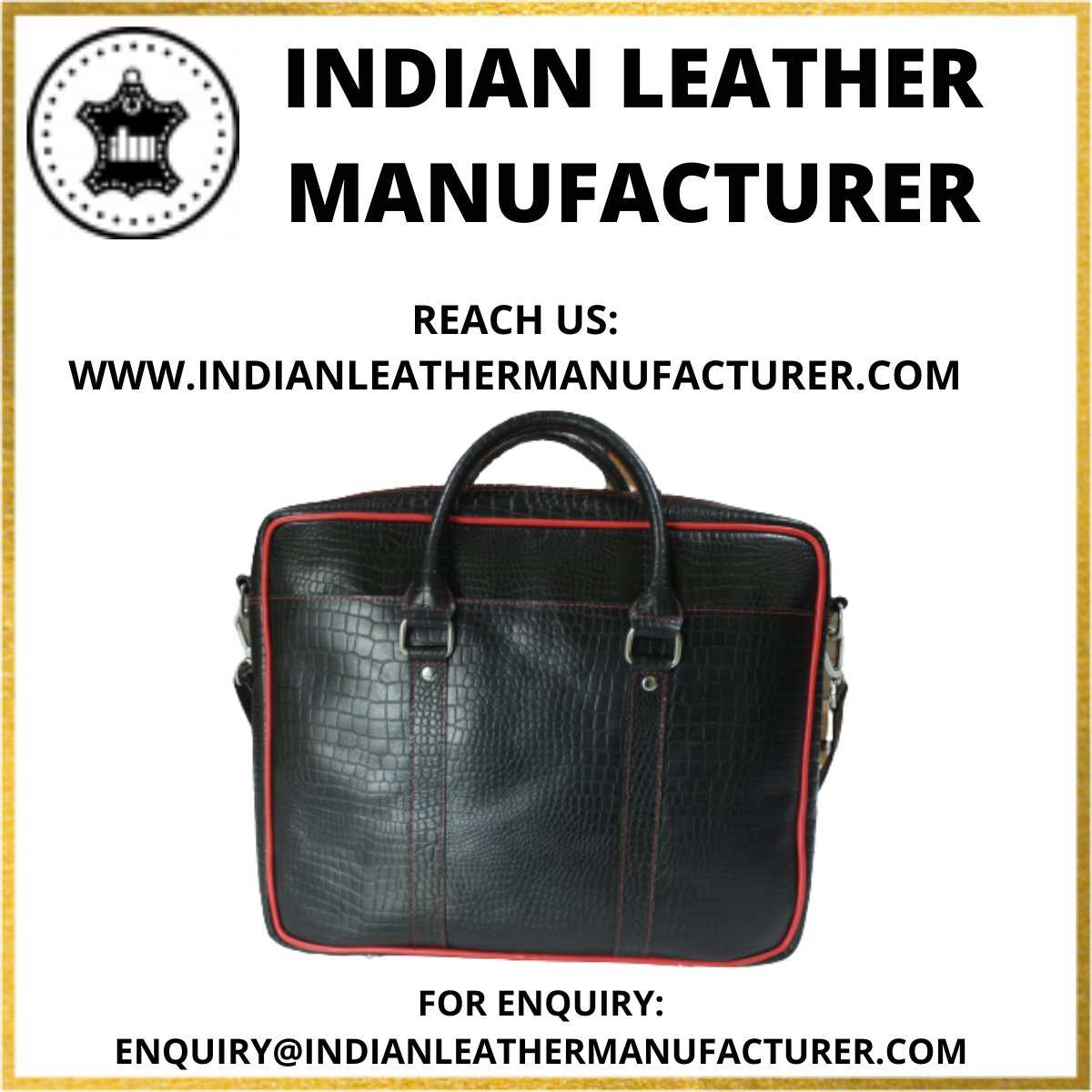 100% Leather LAPTOP CROCO BAG by Indian Leather Manufacturer

Accepting Bulk and Custom Order from all counties
INDIAN LEATHER MANUFACTURER 
#leathergoods #leatherbag  #leather  #buyleather #bulkleatherorder #indianleathermanufacturer #ilm #leathercraft  #leathermanufacturer