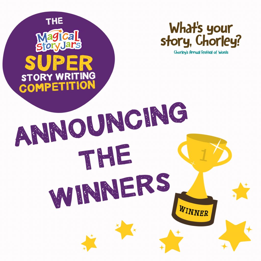 MagicalStoryJar's tweet photo. To see who won the writing competition run in association with What’s Your Story Chorley? festival of words. Visit https://t.co/HiNq9ptT3y 🏃🏽‍♀️✨📚🏆📝 https://t.co/GnK74GMowa