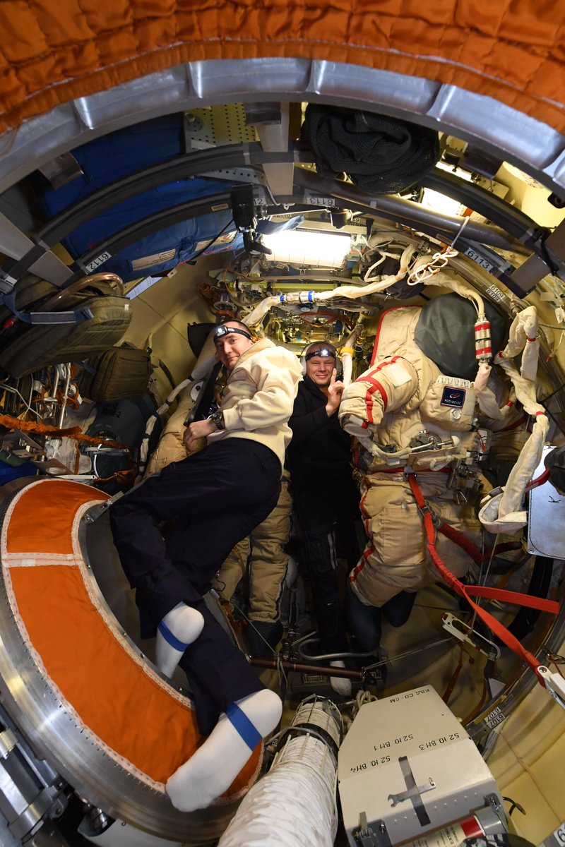 Thomas Pesquet On Twitter A Large Part Of The International Space Station Is Made In Russia And Pyotr Novitskiy Iss Are Preparing For A Spacewalk On Wednesday They Will Wear Orlan Suits To