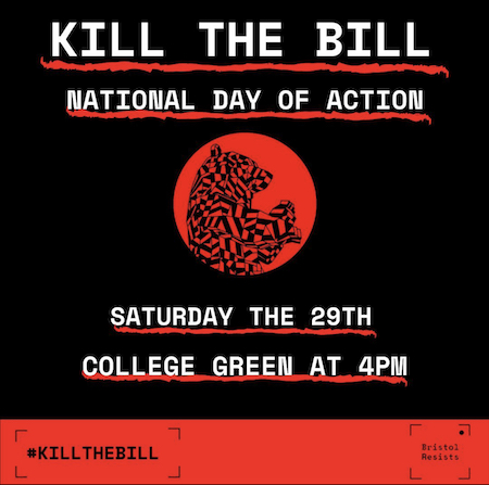 BristolDefenda1's tweet photo. If you are attending today's #Bristol protest to #KillTheBill - be sure to pick up a #Bustcard full of legal info from one of the Independent #LegalObservers
Stay safe, #KnowYourRights &amp; look out for eachother! https://t.co/YkbRYKLNFy