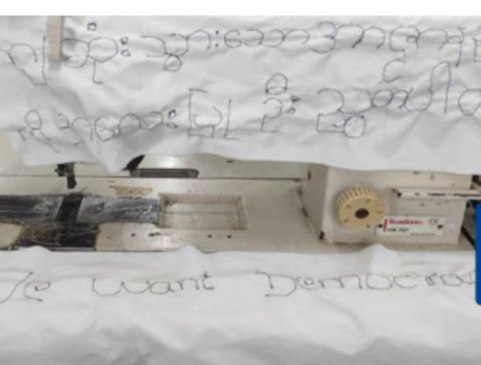 Anti-Military by workers from one of the Textile Industry in Mingalardon.  #GlobalArmsEmbargo  #WhatsHappeningInMyanmar<a href="/tag/whatshappeninginmyanmar"class="tags"><span>#whatshappeninginmyanmar</span></a><a href="/tag/globalarmsembargo"class="tags"><span>#globalarmsembargo</span></a>