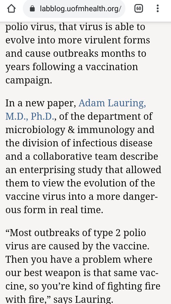 1SaeedPakistani's tweet photo. Beloved Military Leadership too is LOSING IT!
1)Vaccine CAUSES most of Polio2 Cases
2)Vaccine Virus-Spreads More
3)Occurs Months-Years after vaccination
Research: Uni of Michigan,US
Funded by: Gates Foundation https://t.co/piBiFKaQpl
@ImranKhanPTI @OfficialDGISPR @ZaidZamanHamid https://t.co/zHYerIivuf