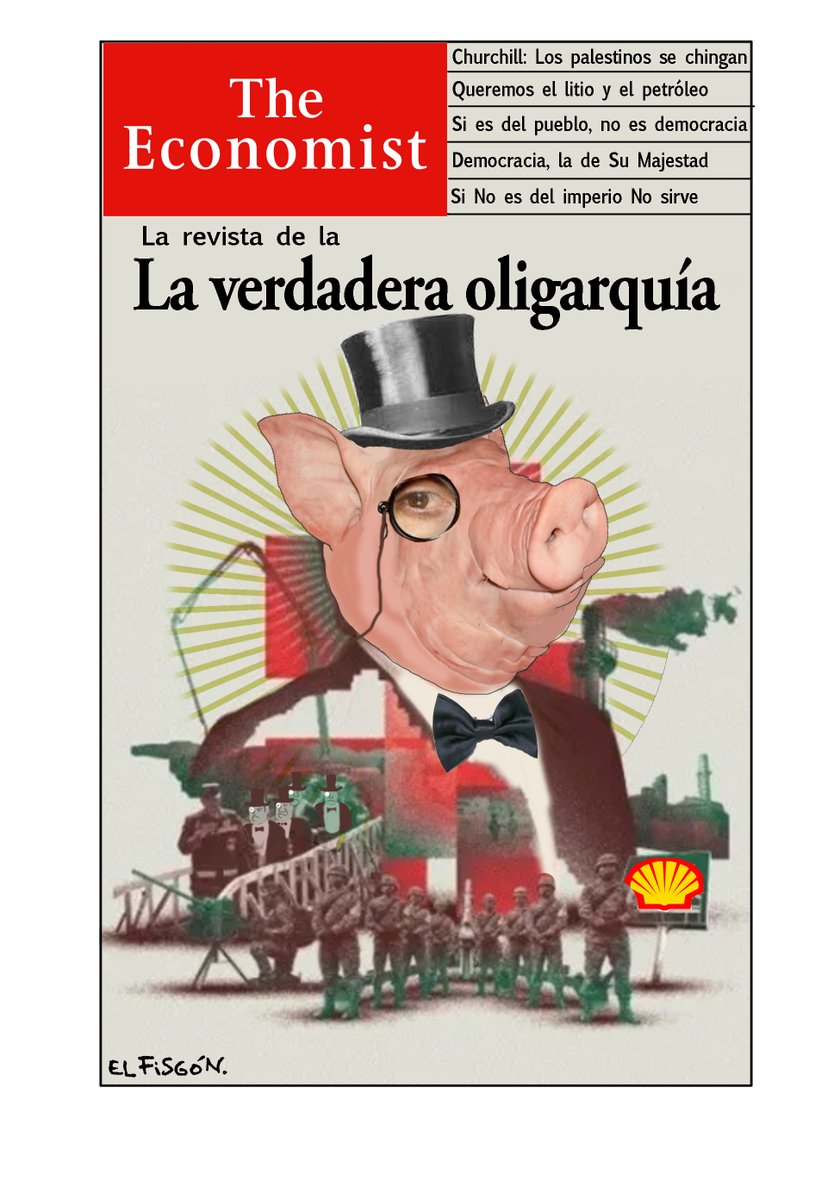 Los que hablan del "Falso Mesías" son los verdaderos oligarcas.

Lo que irrita a los neoliberales de "The Economist" es que México recupere soberanía sobre el petróleo, el litio y demás recursos nacionales.

Son el imperio que se indigna porque no queremos ser colonia.