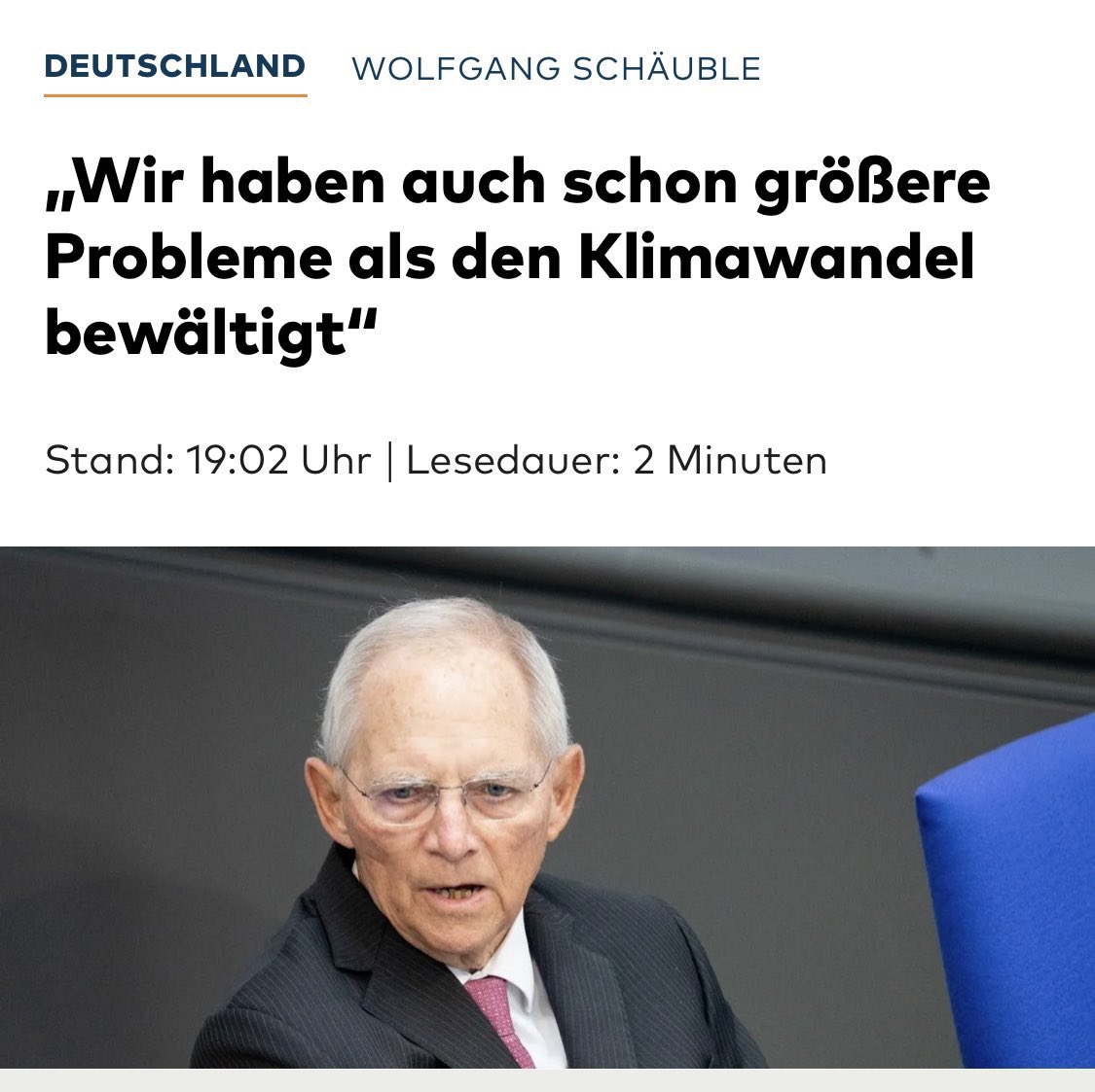 Wer erklärt es ihm?