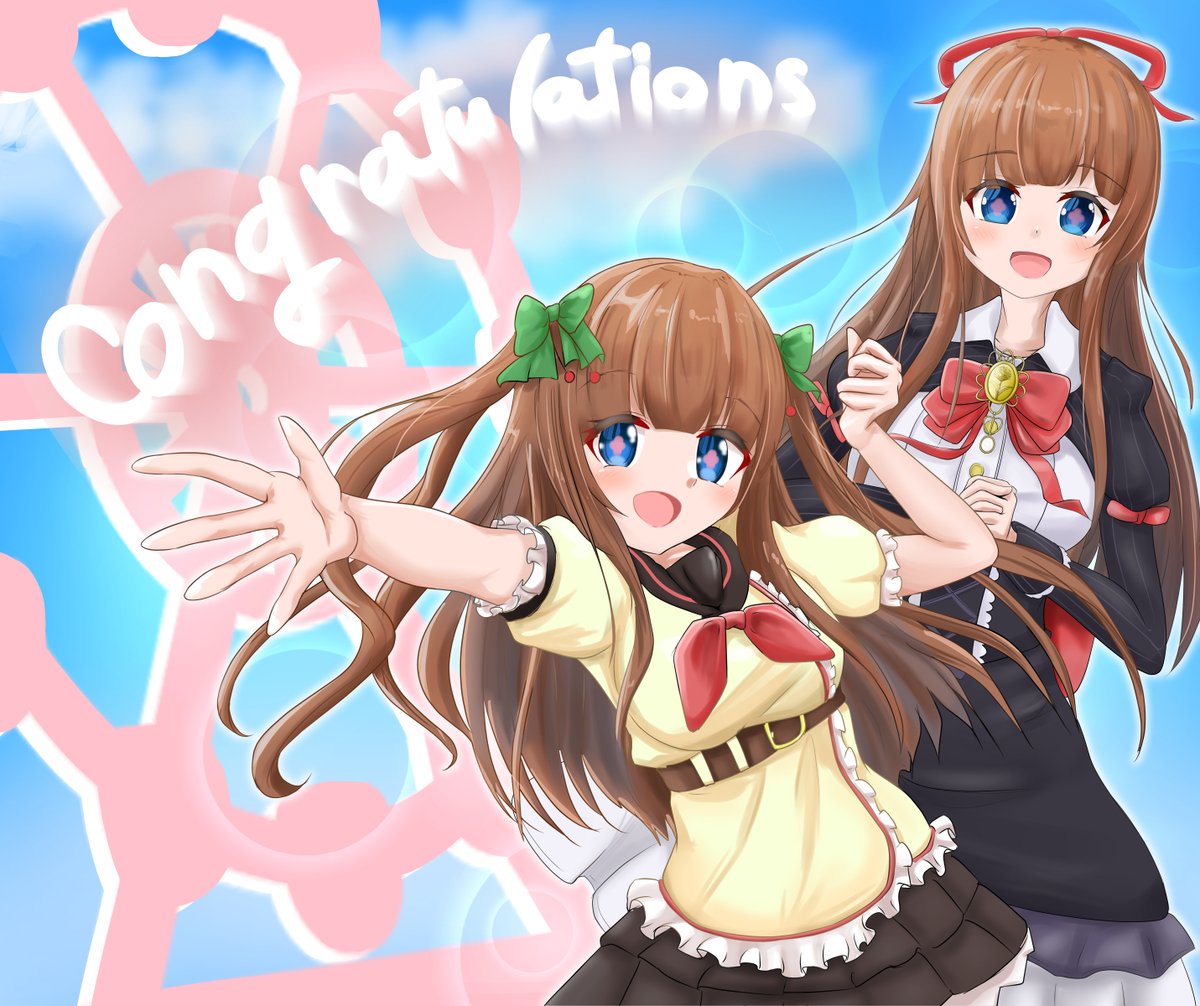i_akisa's tweet photo. 登録者数１０万人おめでとう！
これからも推していきます！！いつも楽しい時間をありがとう！
#花京院ちえり
#ちぇり絵 https://t.co/KDGbF3iHWn