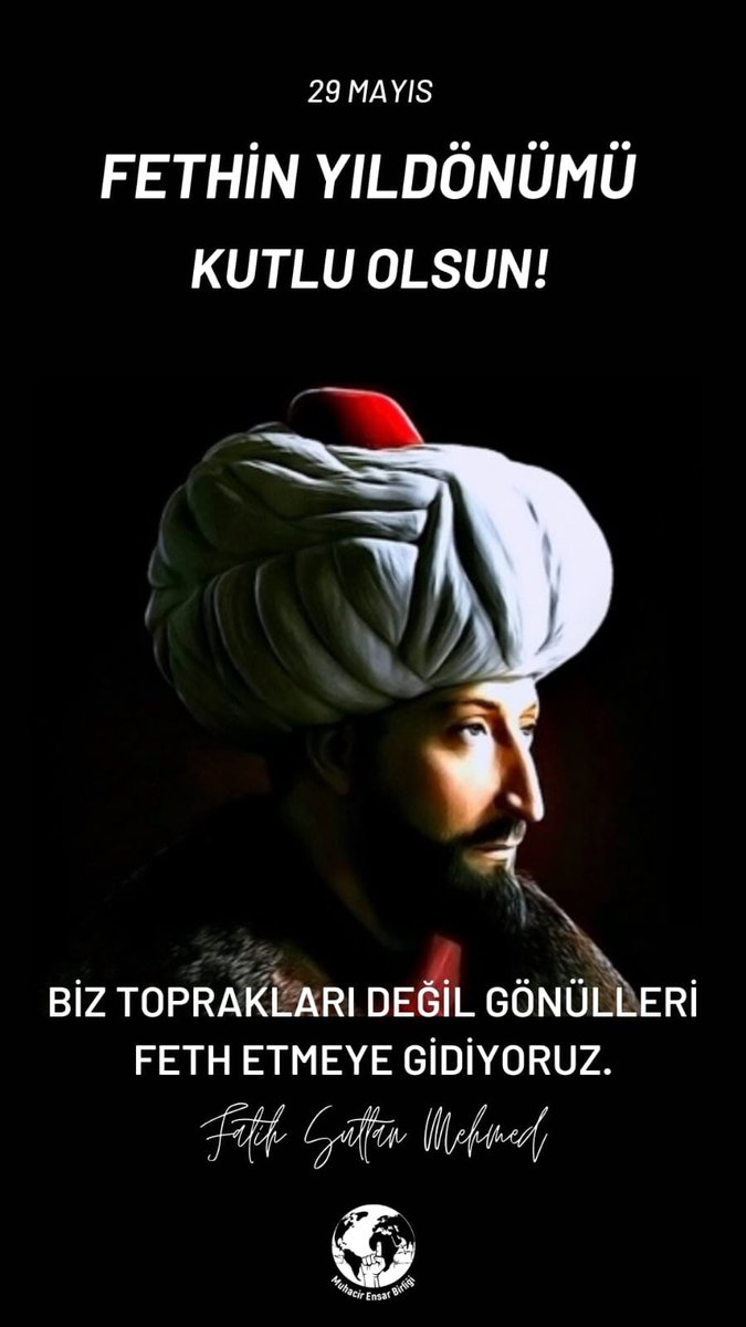 İstanbul Fethi’nin 568. yıl dönümünde.
#istanbulunfethikutluolsun 🌿