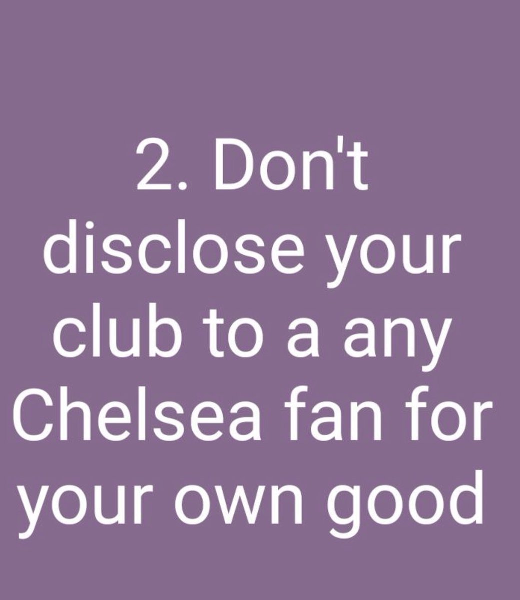 Jamaticulus's tweet photo. #AsSeen Safety tips for viewing centre faithfuls 

Non-Chelsea fans lives matter 🙏 https://t.co/VsZ5aVX8BI
