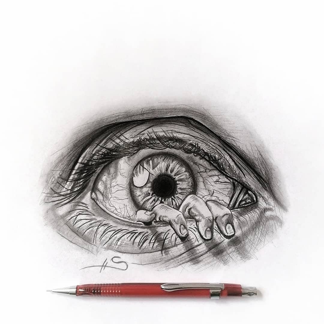 How to Draw a Scary Eye  Halloween Drawings  YouTube