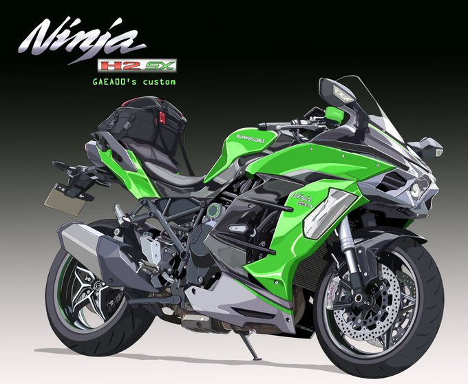 #今月描いた絵を晒そう 
NinjaH2を乗り越えた俺に怖いものなんてないぜ/(^q^)\ 