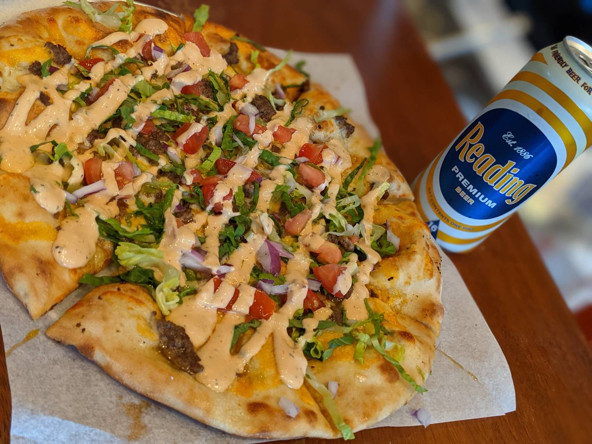 New Menu Items!!!!

In the next few weeks we are updating our menu and adding on some favorites from this past years specials. 

First up is the cheeseburger pizza topped with our house made burger sauce!!! Pairs perfectly with our Reading Premium!!