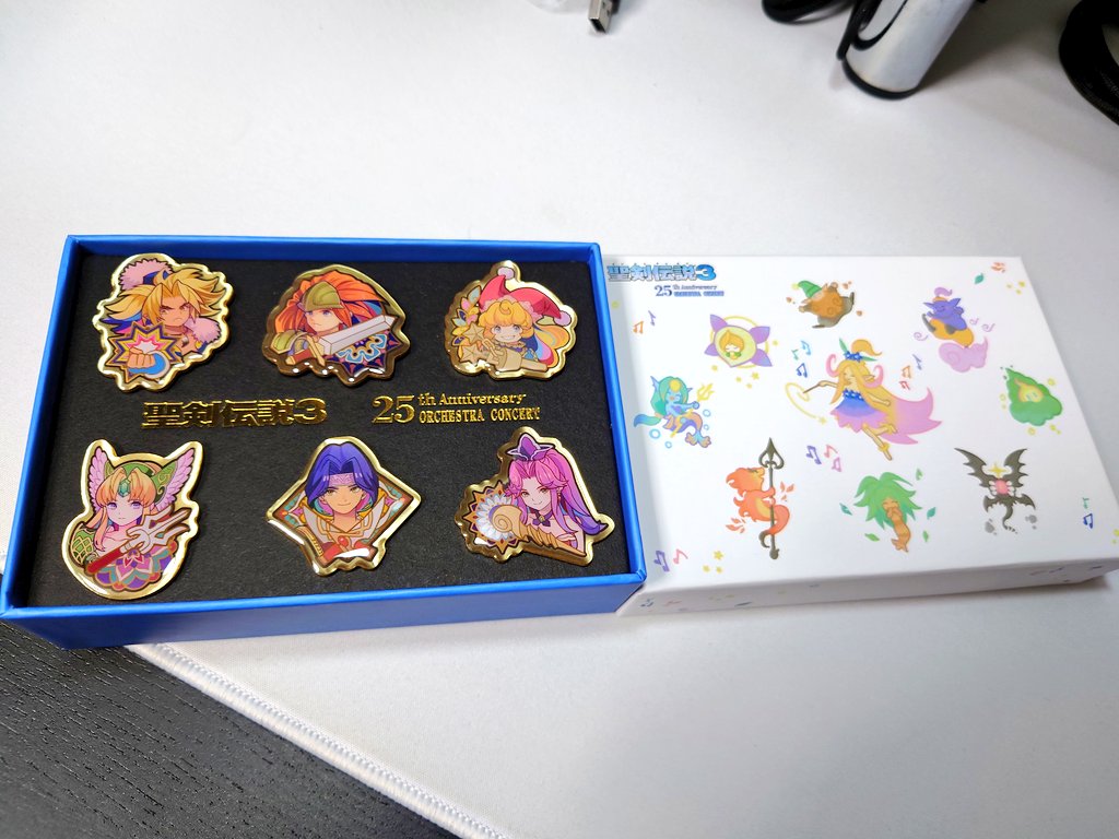聖剣伝説3 25th ピンバッジ 未使用】 聖剣伝説3 25th コンサート 開催記念