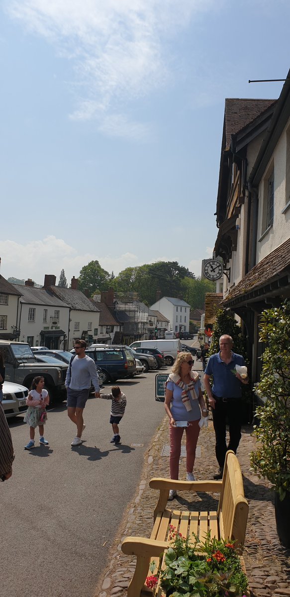 Summer's arrived on our High Street! Will you be coming to #Dunster this summer? If not, check out our High Street live streaming webcam at: DiscoverDunster.info