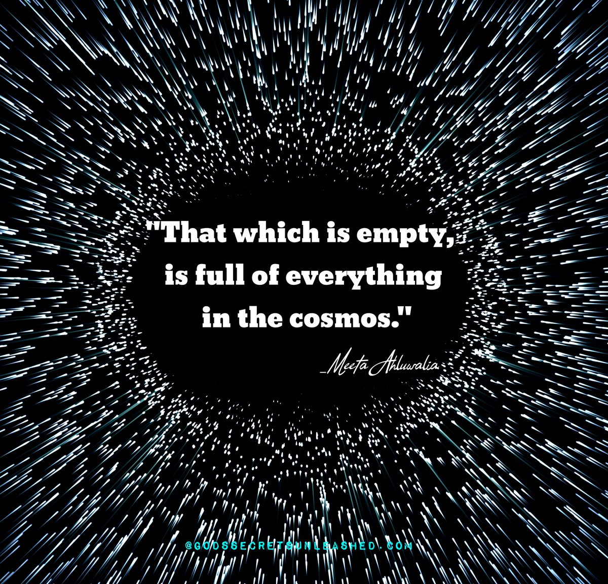 sbraegger11's tweet photo. "That which is empty, is full of everything in the cosmos."
_Meeta Ahluwalia #emptiness #awareness #oneness #divine #infinite #universal #energy #Surce #creation #love #light #spiritual #experience #soul #purpose #growth #wisdom #guidance #empowerment #peace https://t.co/jE1SHRLuju