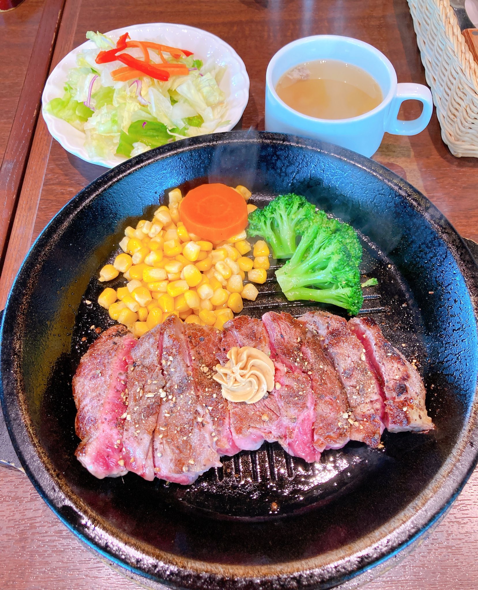 あゆ Lunch 北上市 いきなり ステーキ岩手北上店 ワイルドステーキ 0g いきなりセット サラダ ビーフスープ ライス 北上 Kitakami Gotoeat Gotoeat岩手 ステーキ Steak 肉マイレージ いきなりステーキ 誕生日クーポン T Co