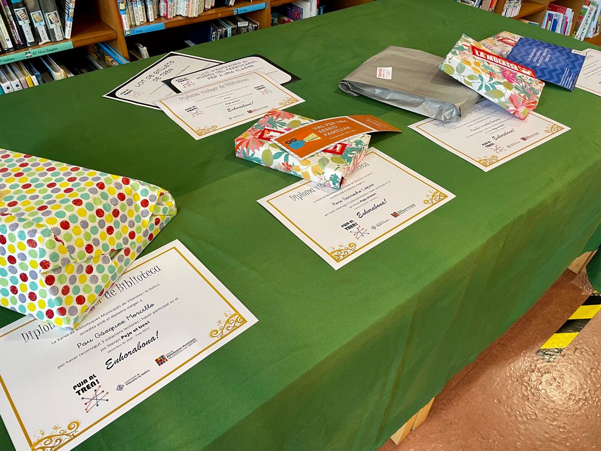 BibliotequesVNG's tweet photo. Enhorabona a tot els participants!!
I gràcies a tots els patrocinadors que col•laboren amb els premis pels joves lectors i pet l'escola amb més participants, enguany @Escola_ElCim #LlorensLlibres @MulassaVilanova @telematic
#petitcineclub @espaifar_vng
@mferrocarrilcat
@rodalies https://t.co/lnkAOPQcXx
