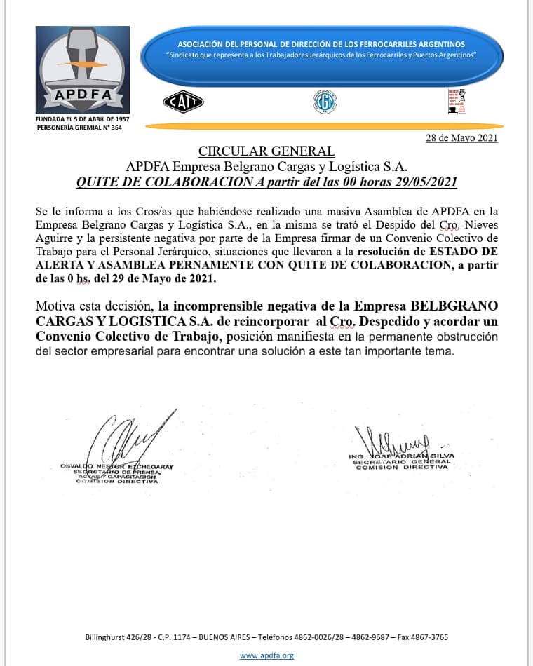JApdfa's tweet photo. ⚠️ QUITE DE COLABORACIÓN EN #BCyL
Todo nuestro apoyo y respaldo a @GraffNico , #HernanOlivera y a todos los compañeros y compañeras de #BCyL 💪🏻🚆
#CCTYa!
#NiUnDespido
#APDFAPresente https://t.co/xjqWtOU1Cs
