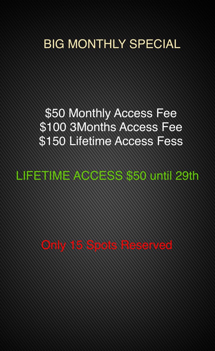 8 Spots left, secure your spot asap, special ending in few hours‼️