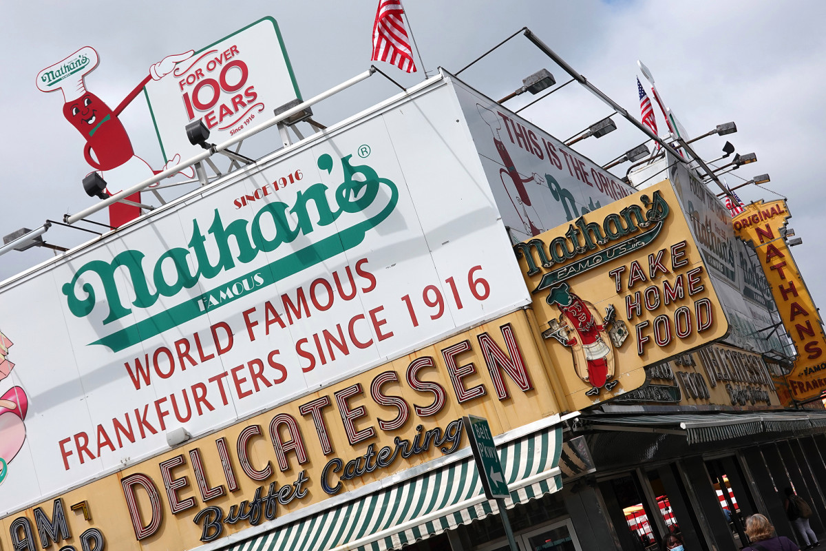 nypost's tweet photo. Nathan's hot dog eating contest returns July Fourth — outdoors and with a crowd https://t.co/TXYVlg1vBl https://t.co/PEkoY3FTeL