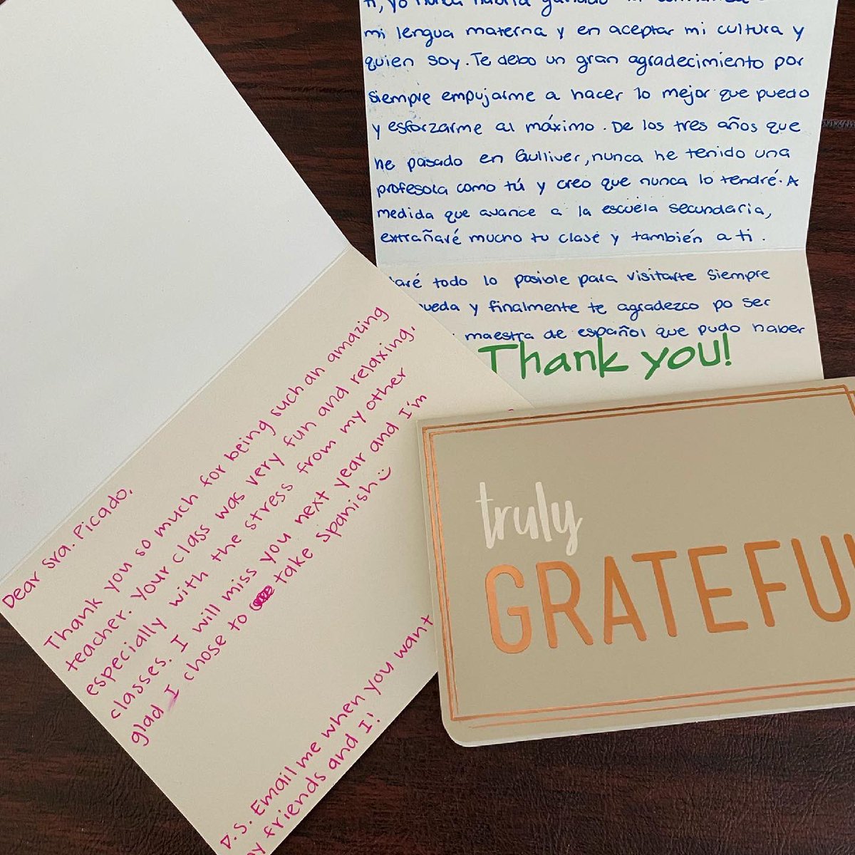 Students will never know how much teachers appreciate these notes at the end of a school year. #whyiteach #lovemyjob #Gulliverprep