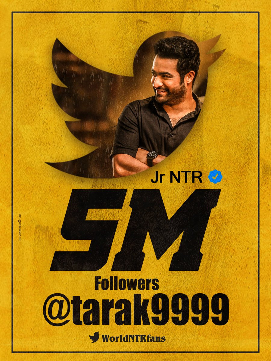VTRfn1's tweet photo. #5MTweeplesforNTR
🔥🔥🔥🔥 https://t.co/w5T8CKCKiA