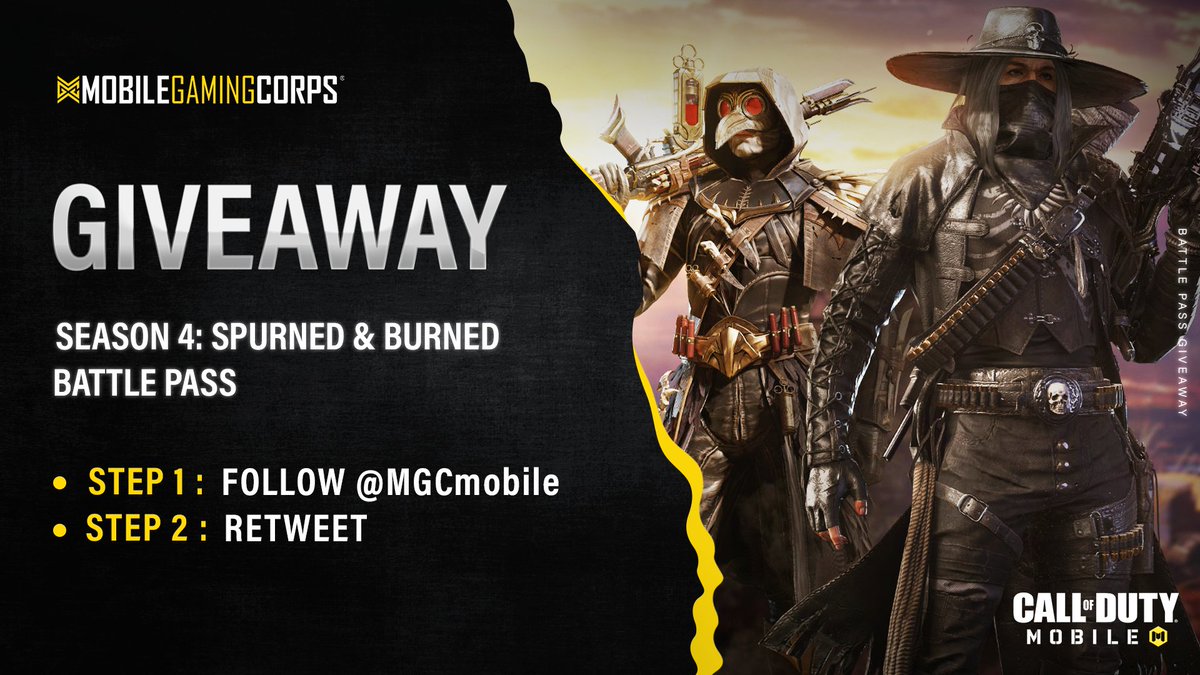 MGCmobile's tweet photo. 🌵 @PlayCODMobile Battle Pass Giveaway 🌵

How to enter:
✨Follow @MGCmobile 
✨Retweet this tweet

Winners chosen 6/2! Good Luck! https://t.co/5CueGzFkJ6