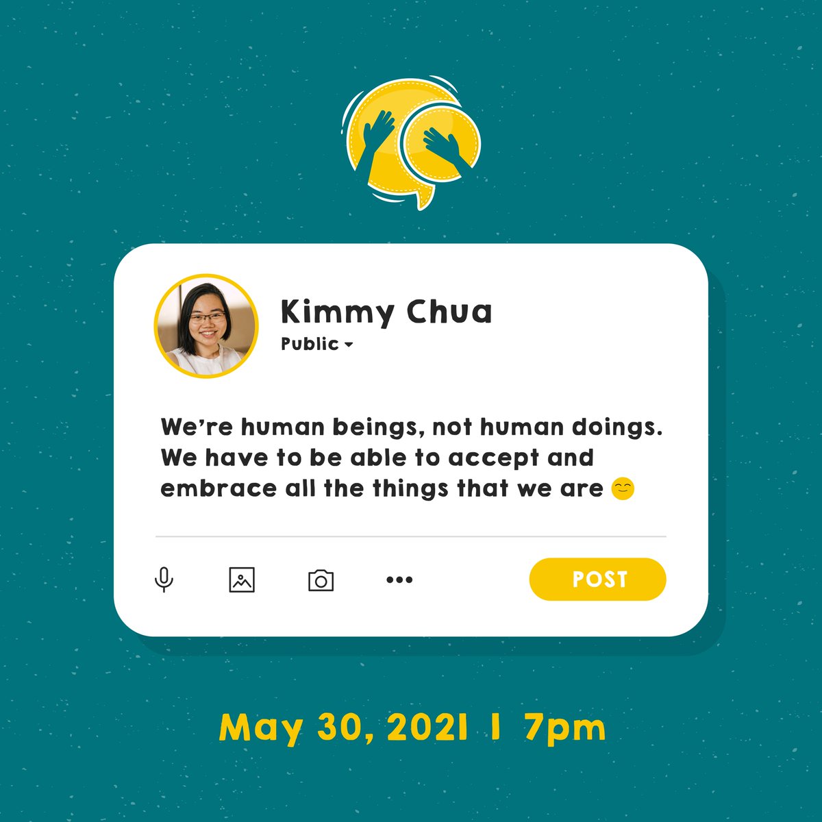 ConvoPHL's tweet photo. Round 2 na, besties! Join us for our next Convo on mental health with Kimmy and @thatgirliz on Facebook Live tomorrow at 7pm! 🤩🤩

Have questions you want to get featured? Drop a comment or leave us a DM! 🥰

Sama ka, ha? Usap tayo!💚✨
#Convo #BeyondConversations https://t.co/Bhcz52IfGN
