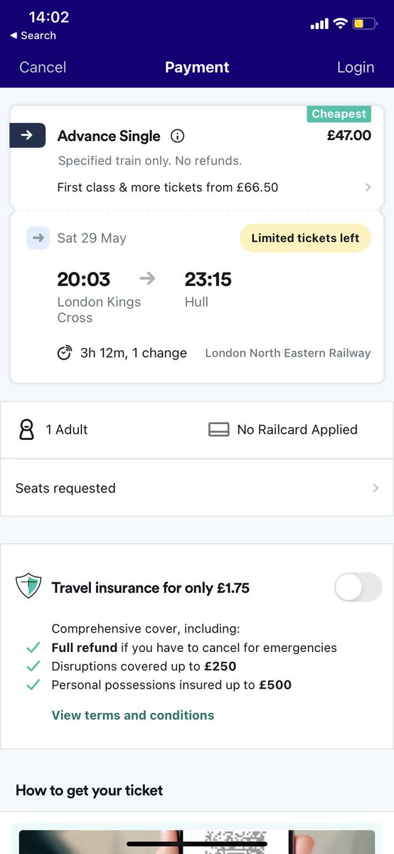DangerousDrive1's tweet photo. @LNER @replacementbus @Hull_Trains @looknorthBBC This one did, let’s me enter my payment card details https://t.co/uDfrZY6uyp